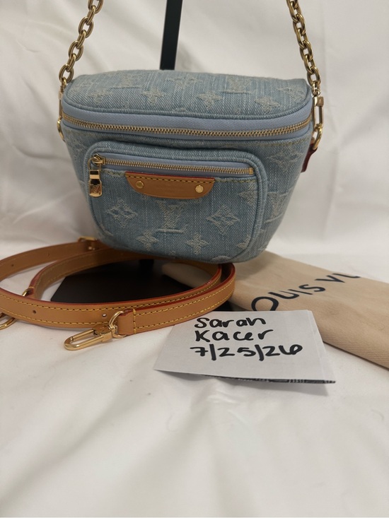 Louis Vuitton Handbags - Louis Vuitton Light Blue Denim Monogram Mini bum bag